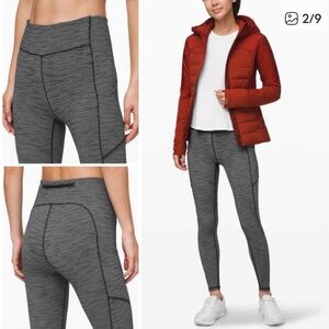 lululemon athletica Full-On Luxtreme Tights in Heathered Charcoal